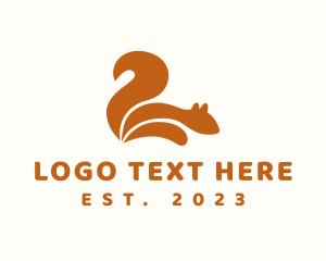 Wilderness - Animal Squirrel Tail logo design