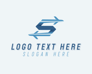 Plane Forwarding Letter S logo