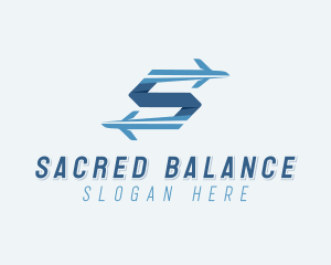 Plane Forwarding Letter S logo design