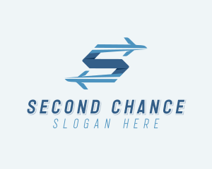 Plane Forwarding Letter S logo design