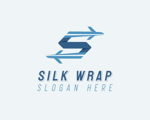 Plane Forwarding Letter S logo design