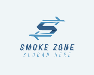 Plane Forwarding Letter S logo design