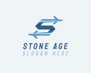 Plane Forwarding Letter S logo design