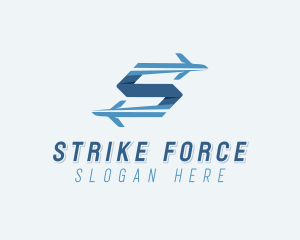 Plane Forwarding Letter S logo design