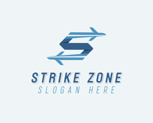 Plane Forwarding Letter S logo design