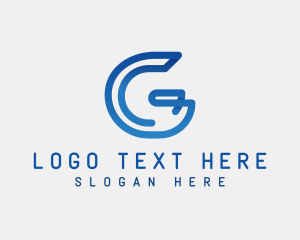 Digital Gradient Letter G logo