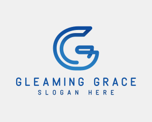 Digital Gradient Letter G logo design