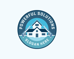 Pressure Wash House Maintenance logo design