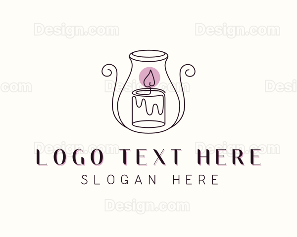 Decor Candle Holder Vase Logo