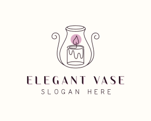 Decor Candle Holder Vase  logo design