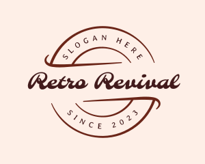 Retro Business Banner logo design