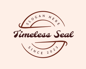 Retro Business Banner logo design