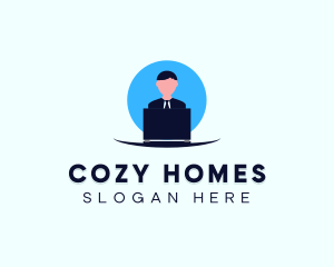 Stay Home Office logo design