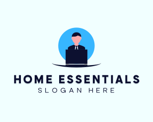 Stay Home Office logo design