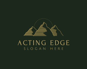 Golden Mountain Range logo design