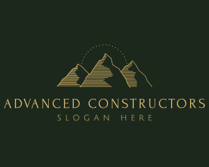 Golden Mountain Range logo design