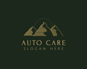 Golden Mountain Range logo design