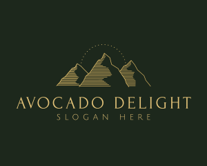 Golden Mountain Range logo design