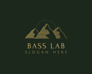 Golden Mountain Range logo design