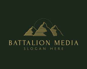 Golden Mountain Range logo design