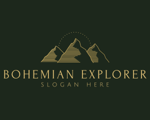 Golden Mountain Range logo design