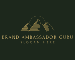 Golden Mountain Range logo design