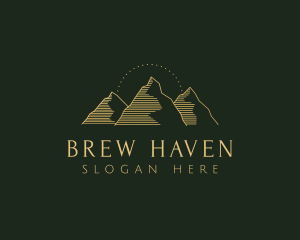 Golden Mountain Range logo design