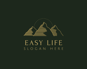 Golden Mountain Range logo design