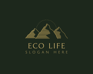 Golden Mountain Range logo design