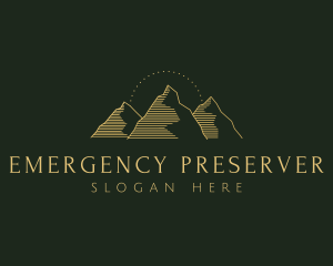 Golden Mountain Range logo design