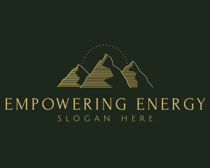 Golden Mountain Range logo design