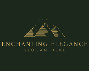 Golden Mountain Range logo design