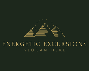 Golden Mountain Range logo design