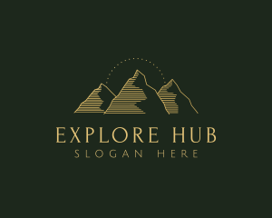 Golden Mountain Range logo design