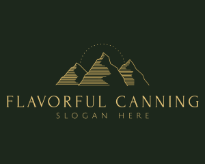 Golden Mountain Range logo design