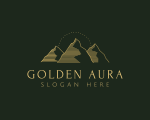 Golden Mountain Range logo design