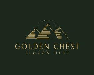 Golden Mountain Range logo design