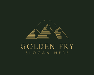 Golden Mountain Range logo design