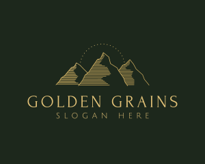 Golden Mountain Range logo design