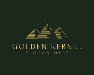 Golden Mountain Range logo design