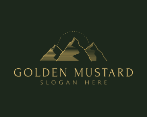 Golden Mountain Range logo design