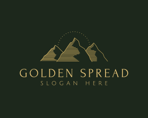 Golden Mountain Range logo design