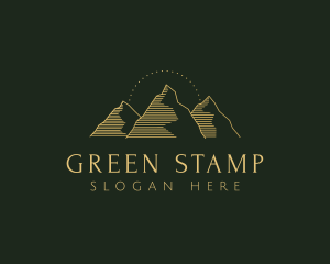 Golden Mountain Range logo design