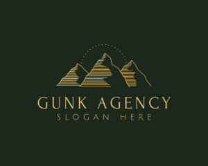 Golden Mountain Range logo design