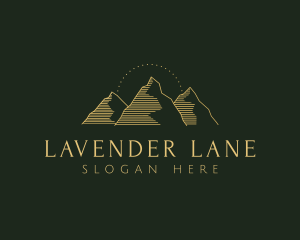 Golden Mountain Range logo design