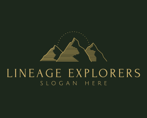 Golden Mountain Range logo design