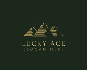 Golden Mountain Range logo design