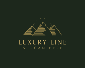 Golden Mountain Range logo design