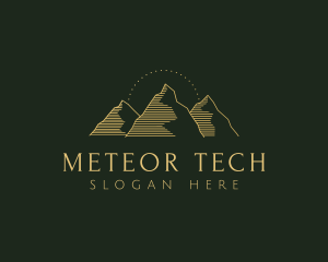 Golden Mountain Range logo design