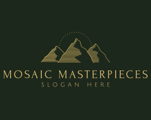 Golden Mountain Range logo design